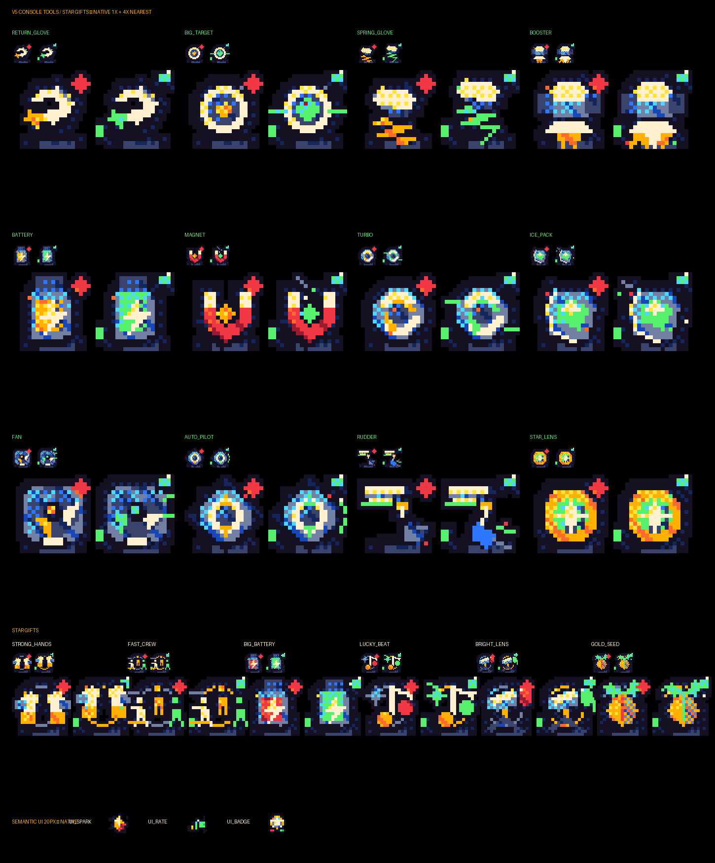 v4 与 v5 图标描边和颜色变化：V5 ICONS